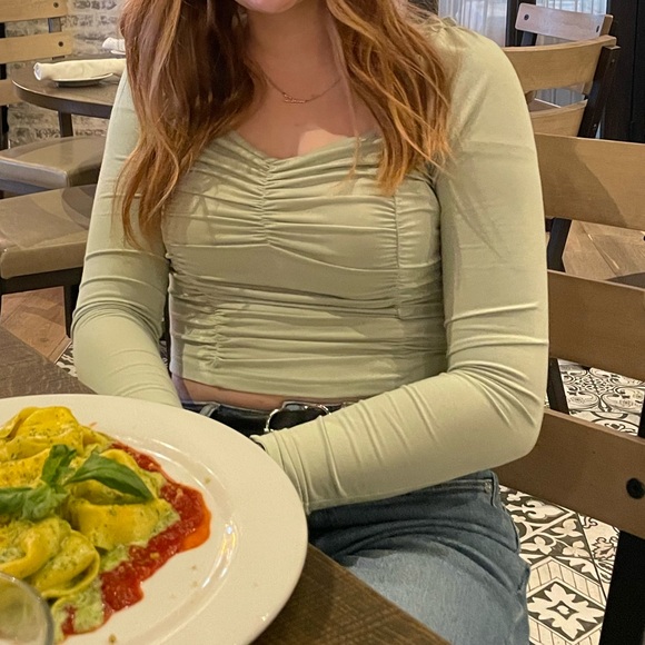 Long sleeve crop top - Picture 2 of 3